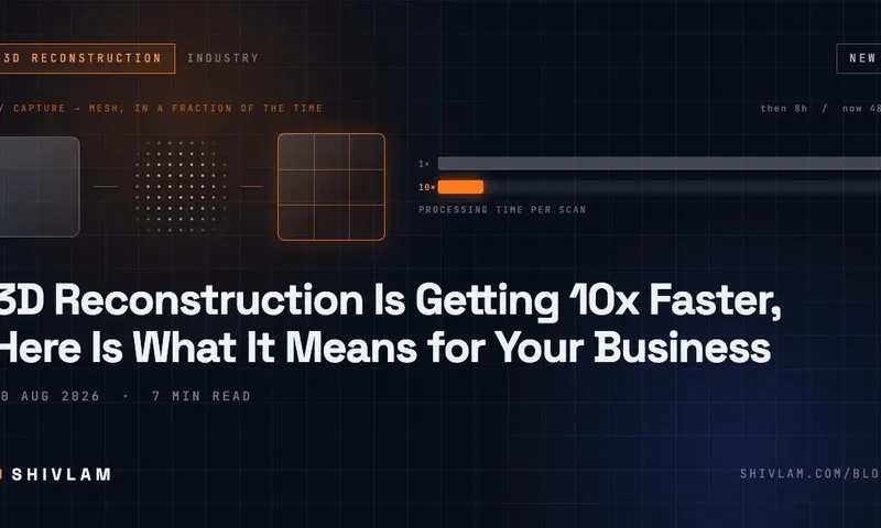 3D Reconstruction Is Getting 10x Faster, Here Is What It Means for Your Business