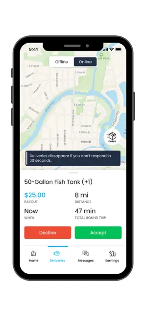 DeliverEnd iPhone app by Shivlam